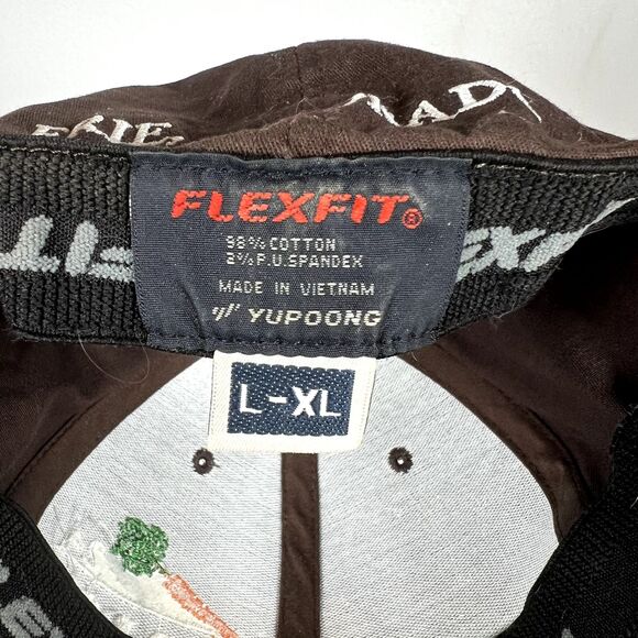 24 Carrot Bistro Trucker Hat Brown Embroidered Carrot Erie Colorado Flexfit L-XL - Picture 5 of 5